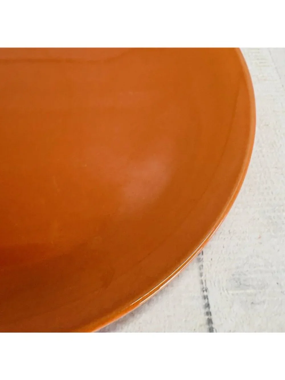 Ikea of Sweden 15199 BURNT ORANGE Round Stoneware 10.75